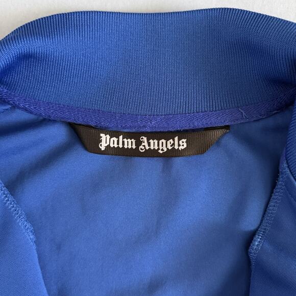 Palm Angels Blue/White Zip Up Streetwear Unisex Classic Track Jacket - Picture 4 of 5